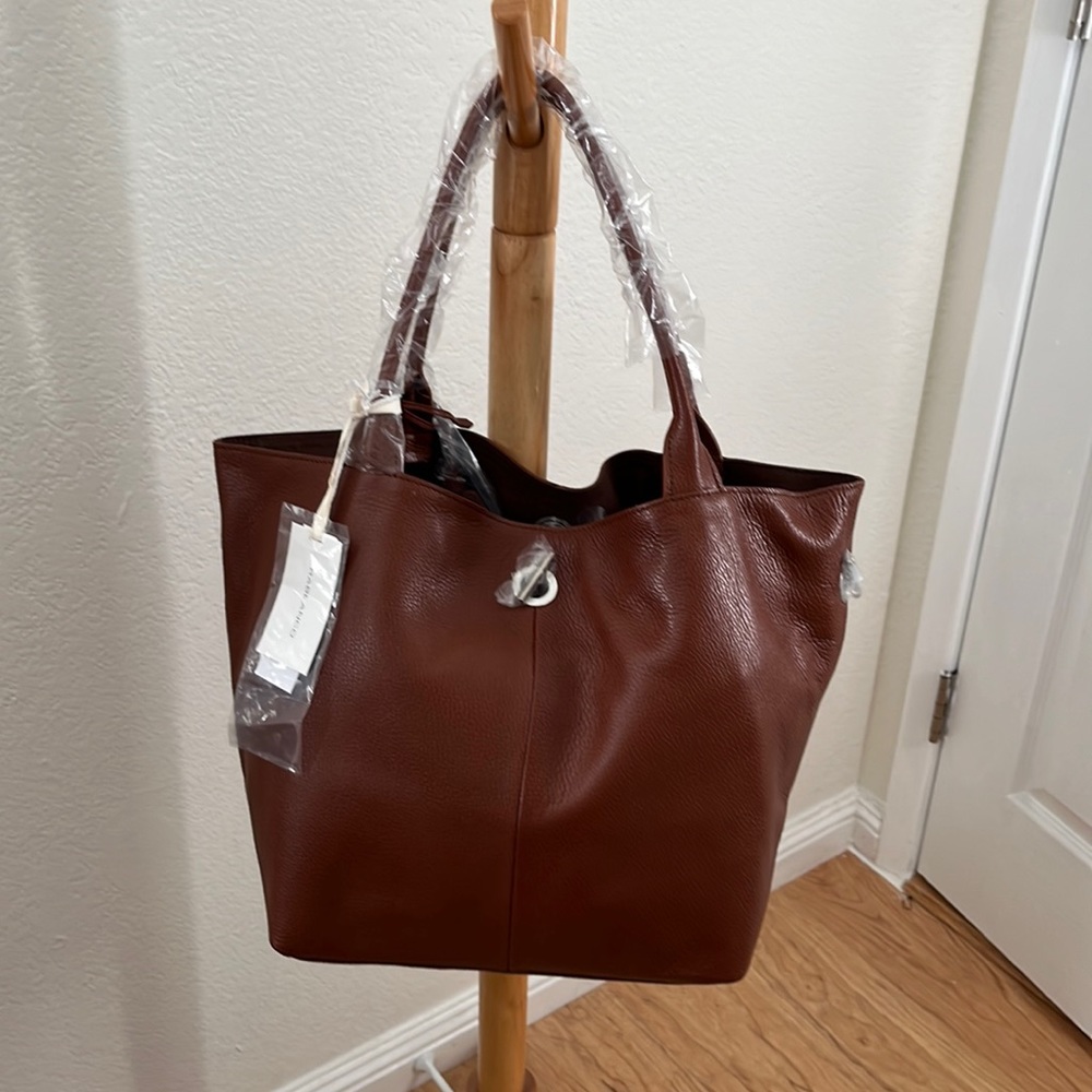 Genius leather tote bag - Hong kong local brand